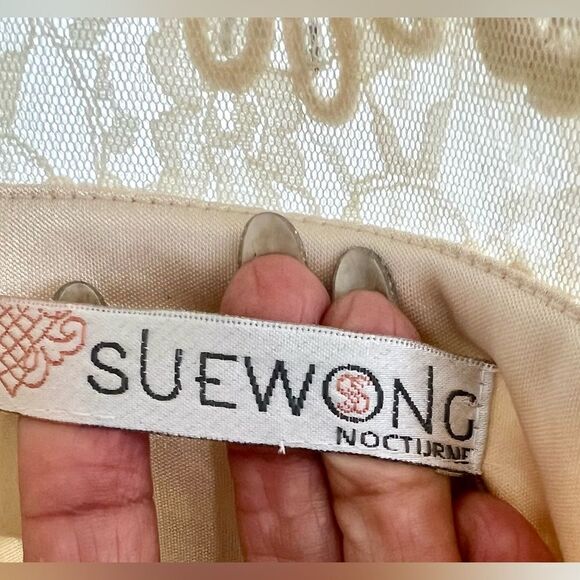 Sue Wong Antique Campaign Beaded Cocktail Dress - Picture 8 of 9